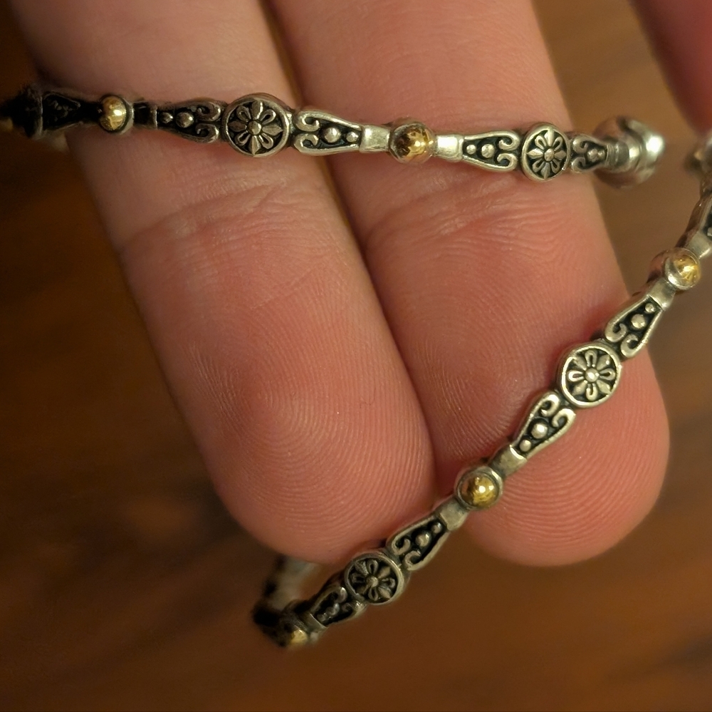 Konstantino silver hoop earrings, gorgeous!